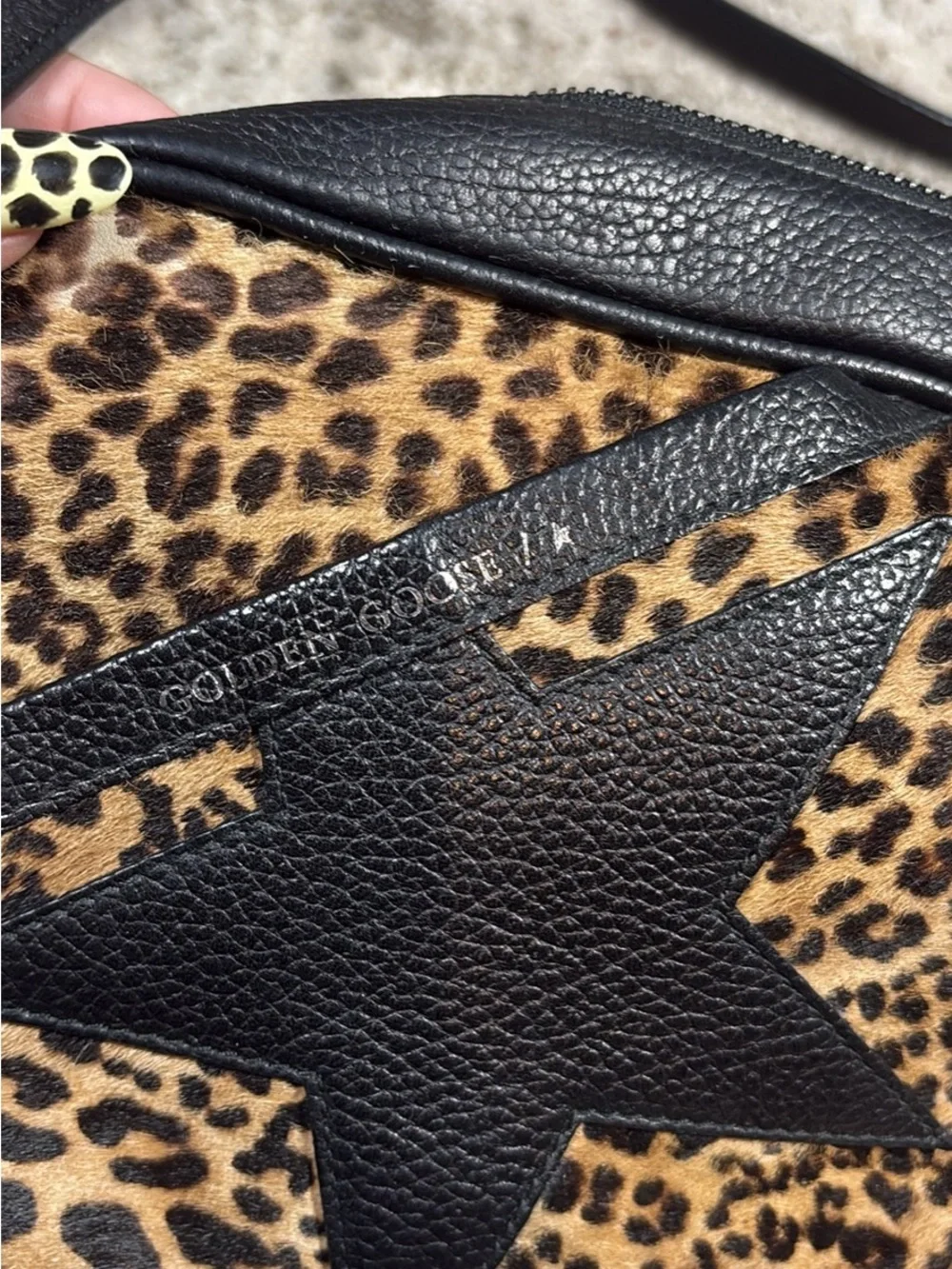 Golden Goose compact leopard